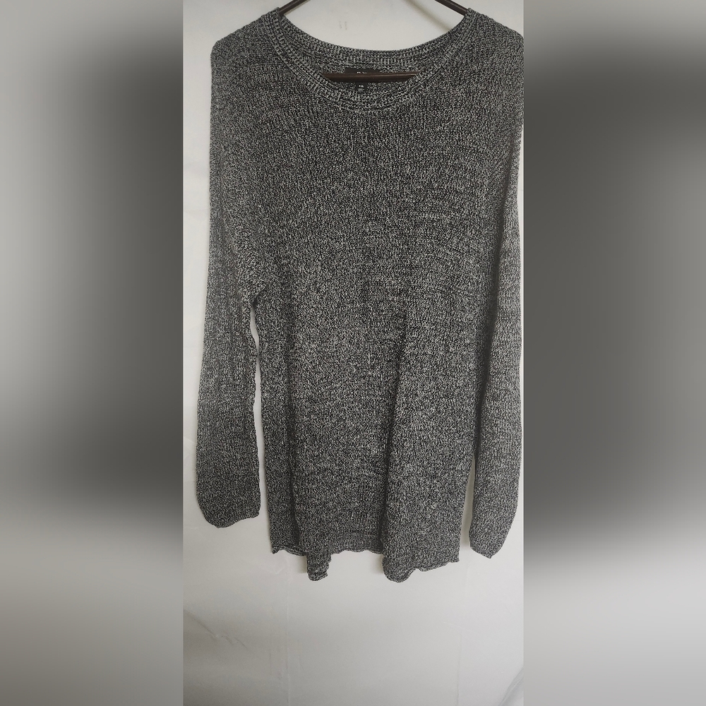 Gray Knit Sweater Dress